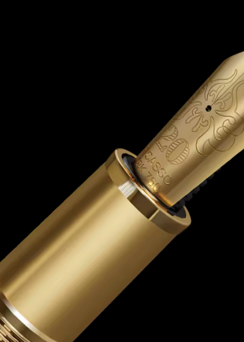 Rare Luxury 18kt Gold Tip Business Fountain Pen